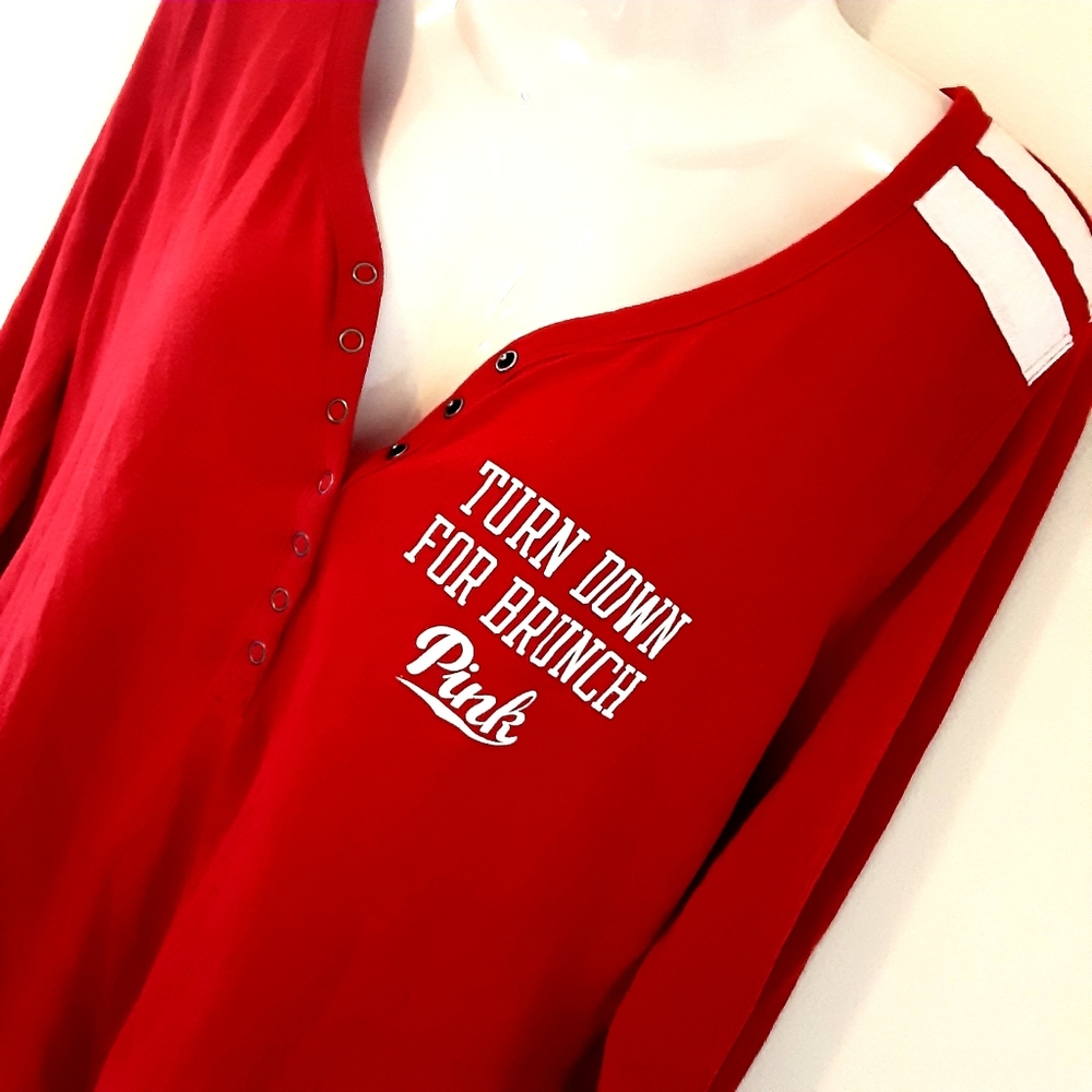 Pink by Victoria's Secret Lounge Top Size M EUC - Picture 8 of 13
